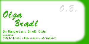 olga bradl business card